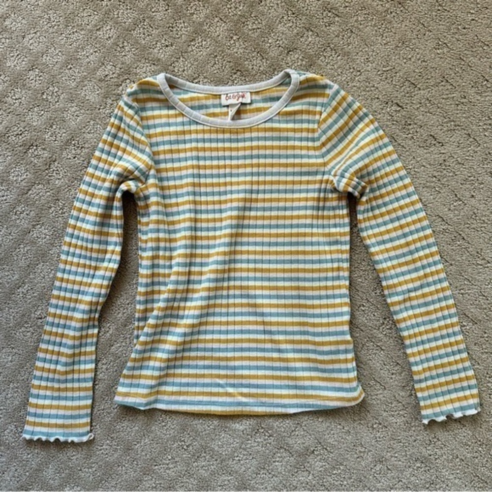 NFS.  Cat & Jack striped long sleeve shirt, size 6 (small), VGUC